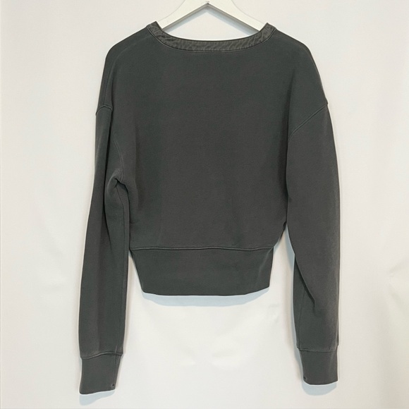 NWT Banana Republic French Terry Henley Sweatshirt S Yosemite Green $140 - Picture 9 of 13